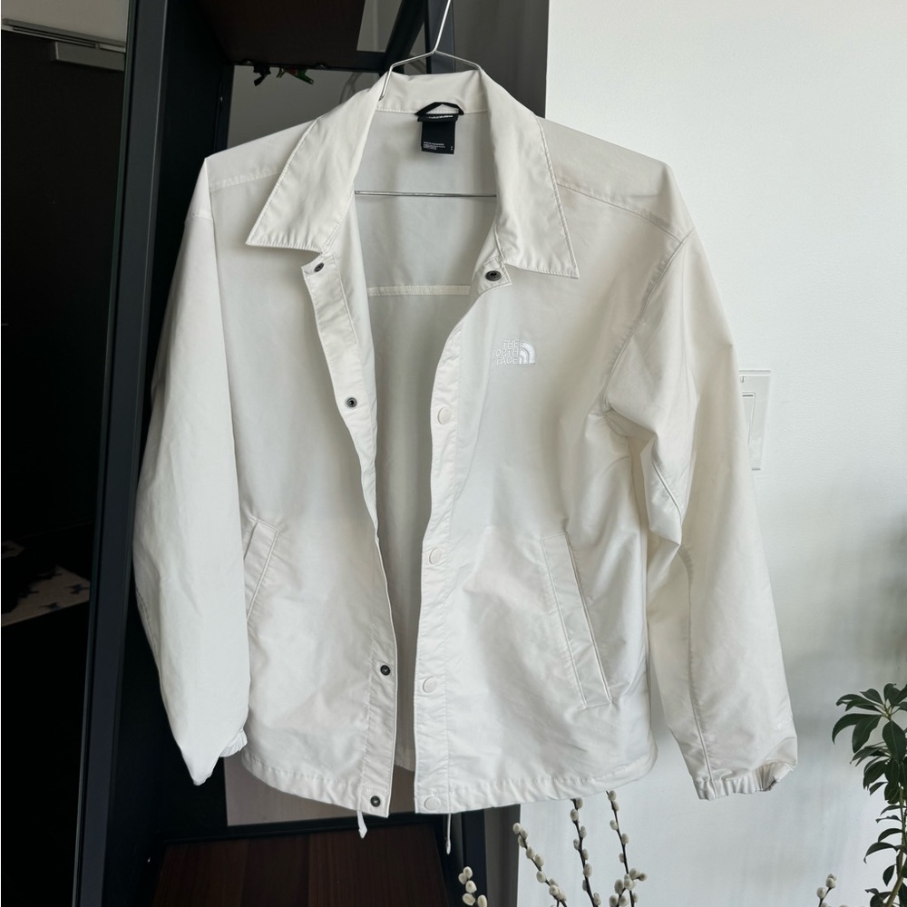 The North Face Oversized Coaches Jacket Cream Small